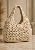 Beige Pure Crochet Luxury Bag