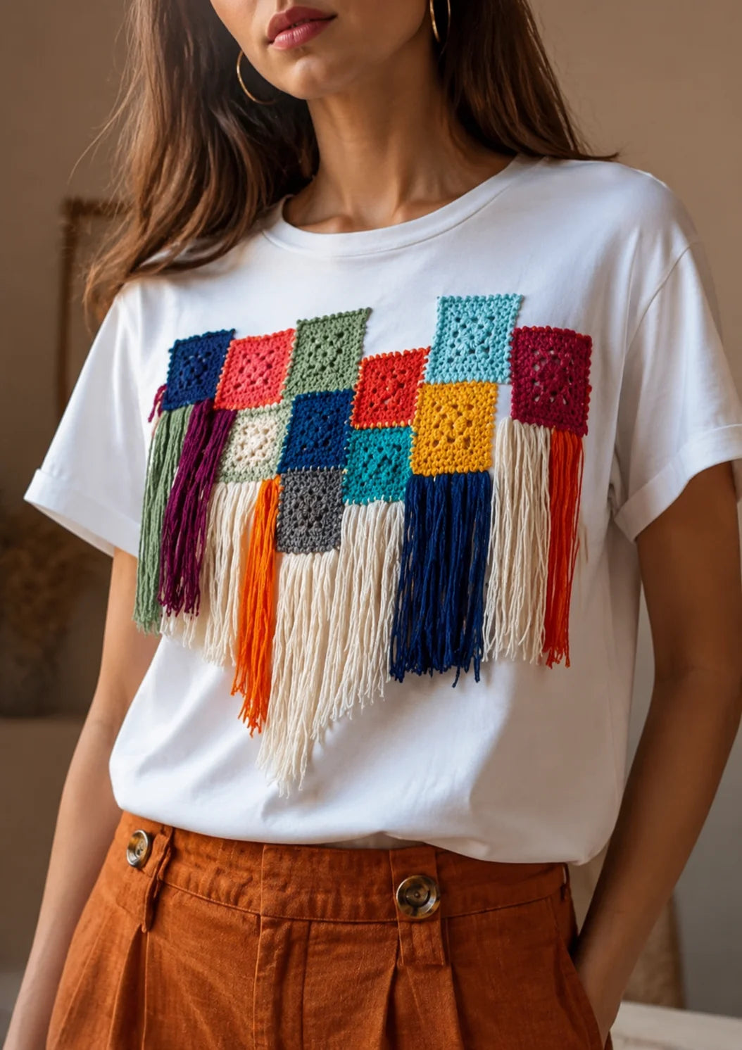 Muti Crochet Block CrocheTee