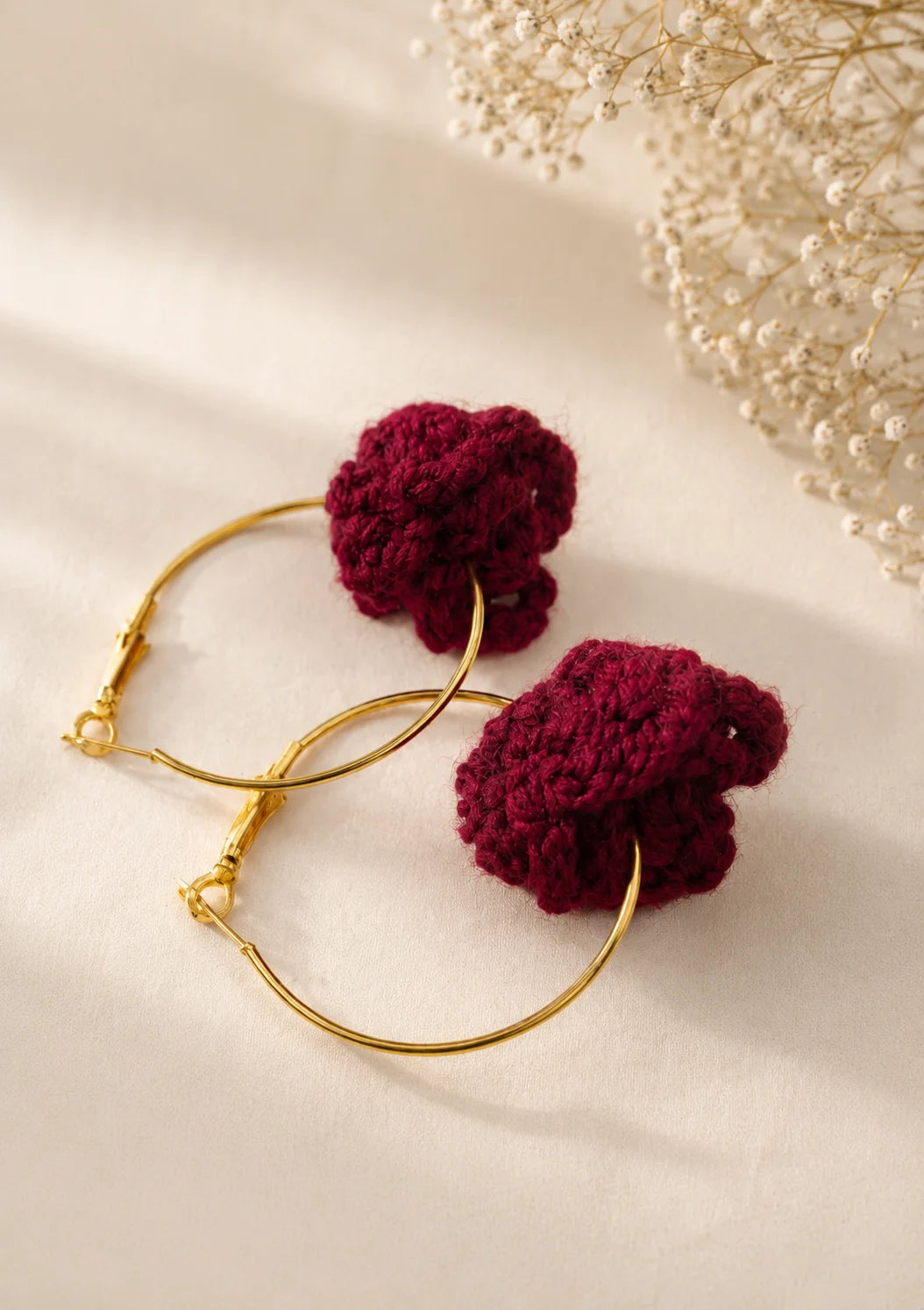 Floral Crochet Hoops