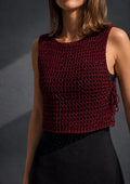 Garnet Weave Crochet Top