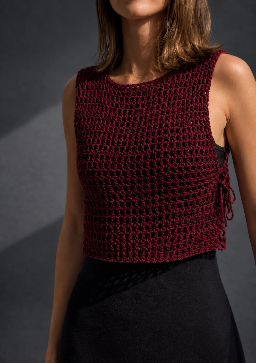 Garnet Weave Crochet Top