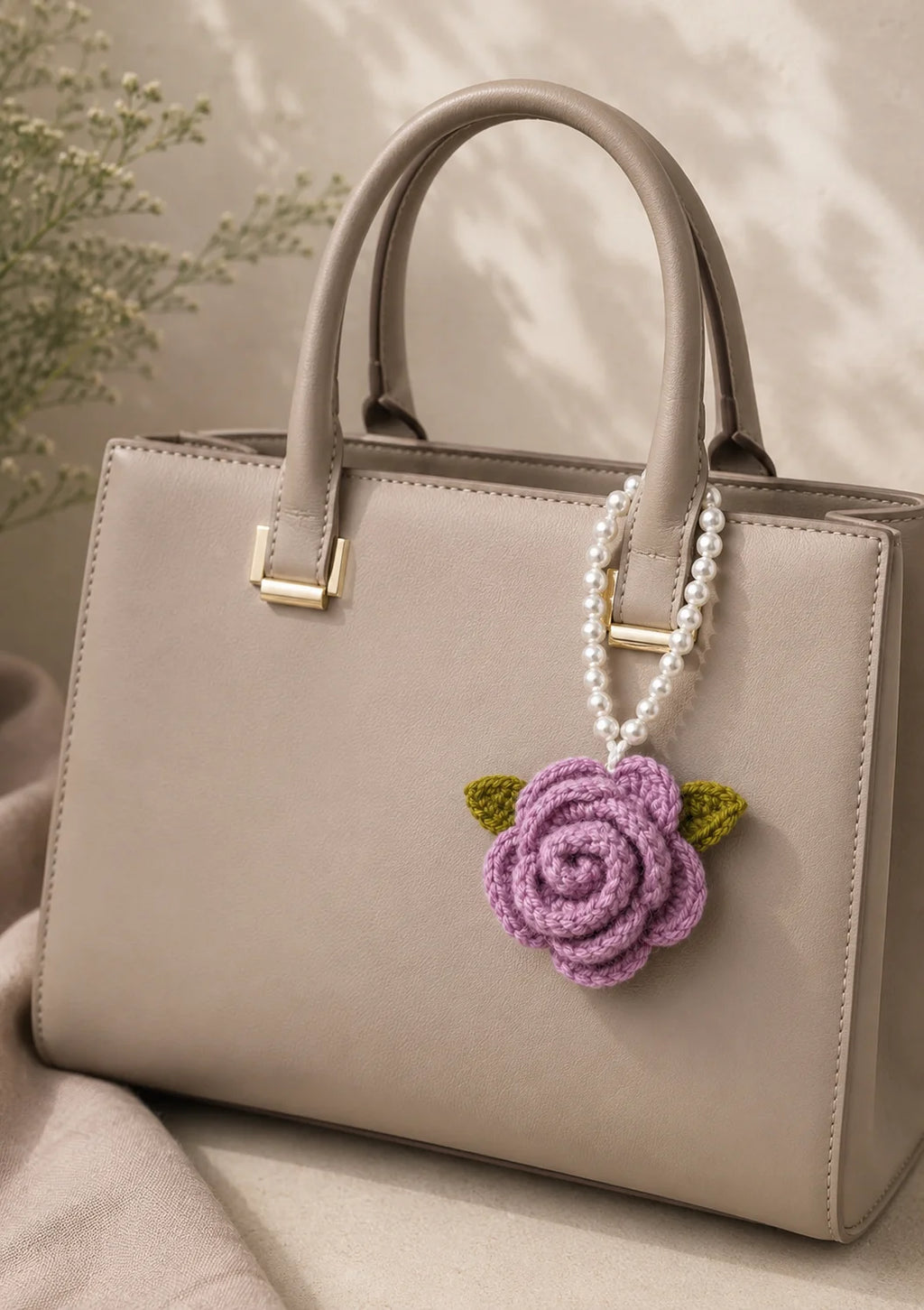 Pearl Rose Charm