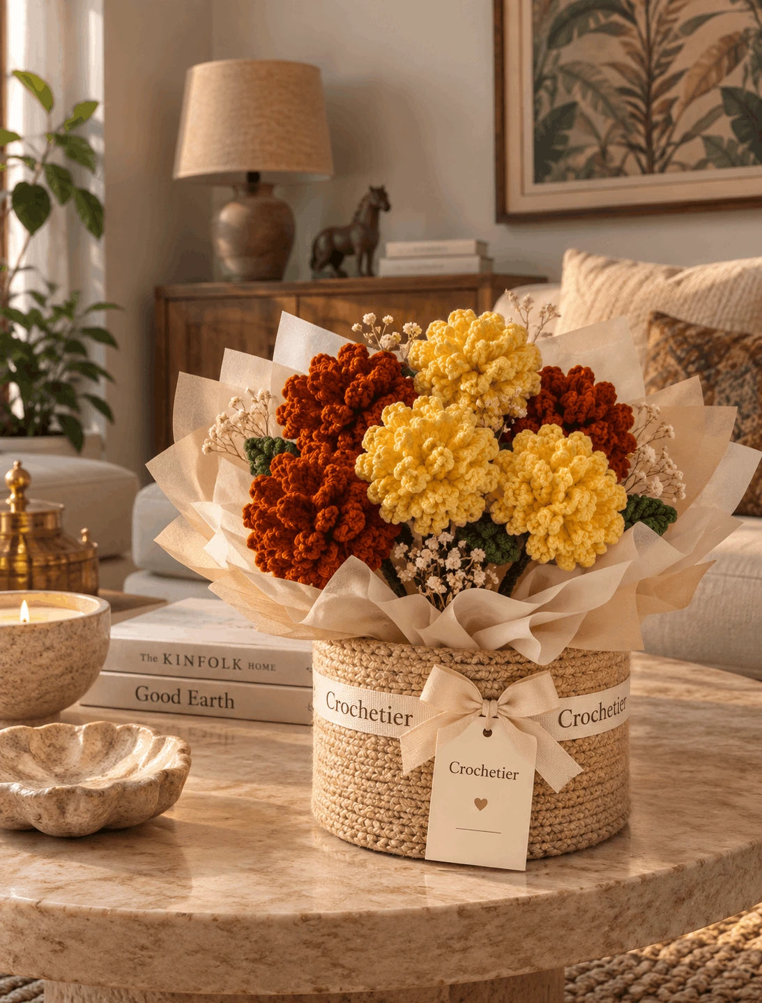 Marigold Crochet Flower