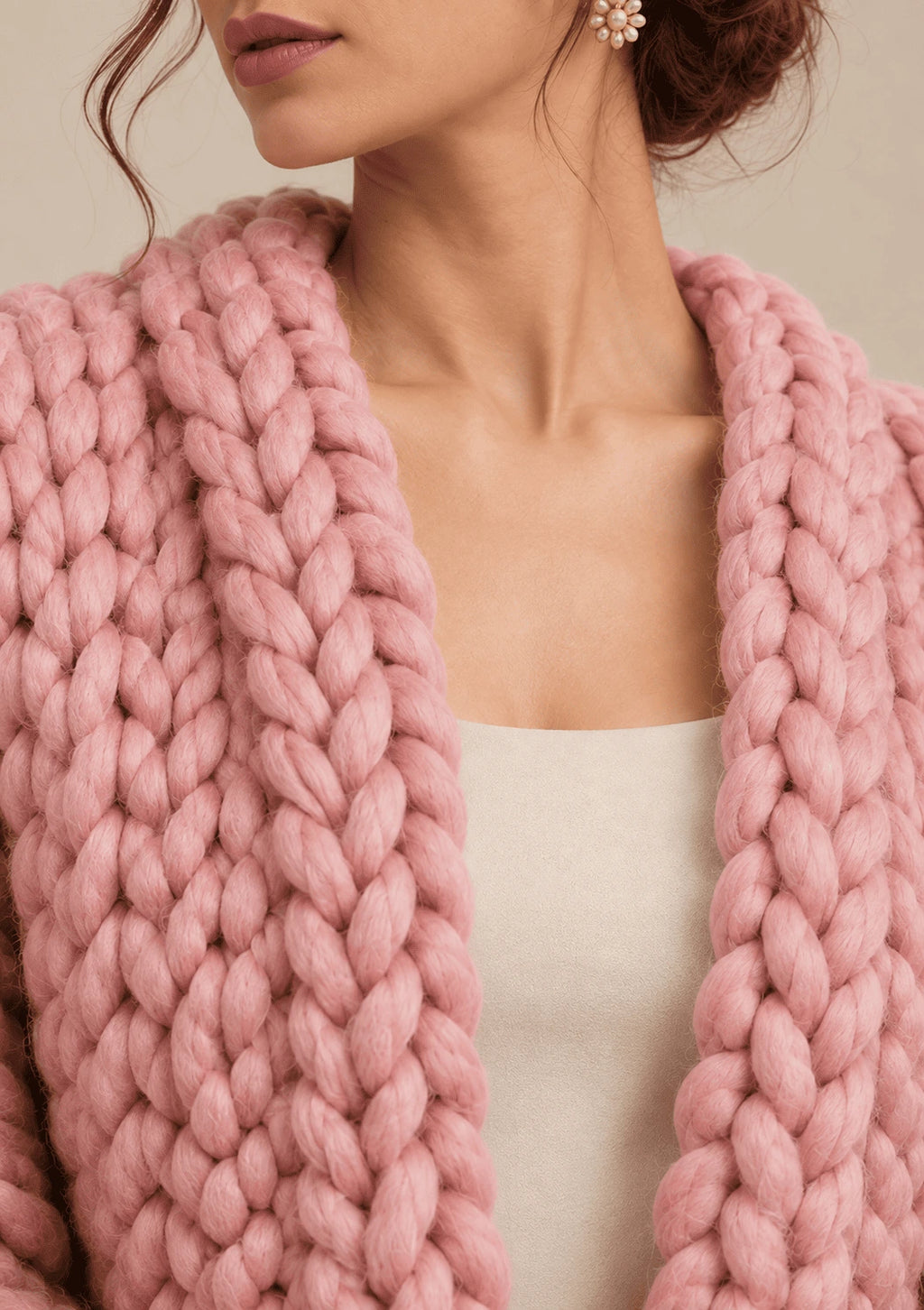 English Pink Cardigan