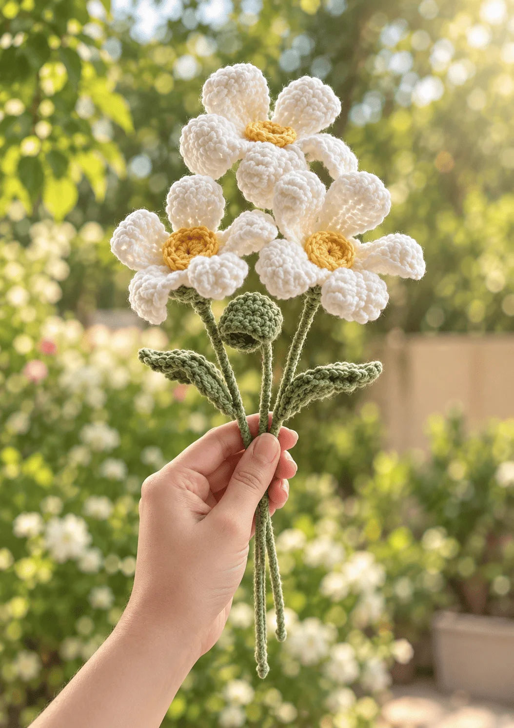 Meadow Daisy Crochet Flower