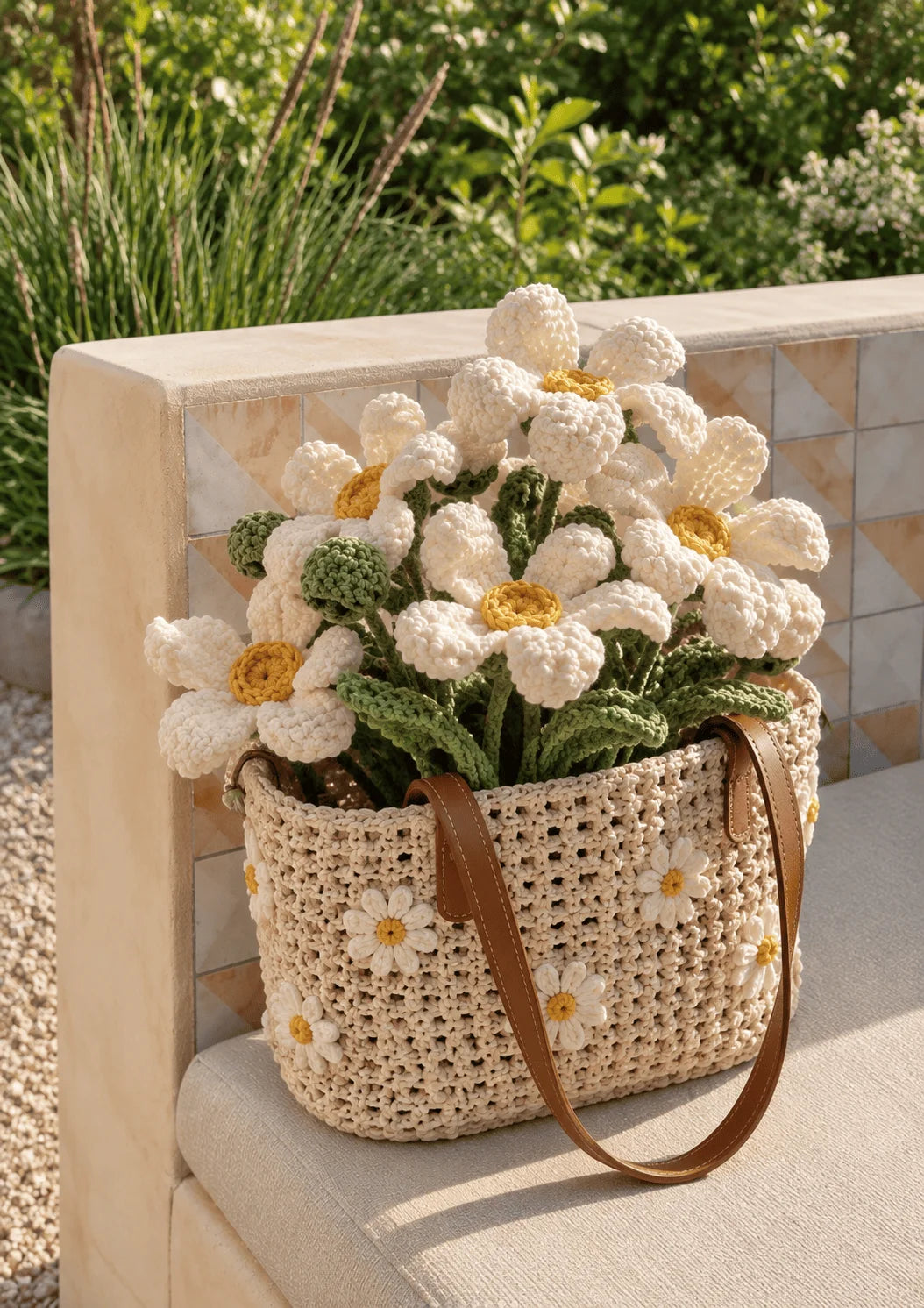 Meadow Daisy Crochet Flower