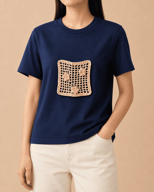 Bloom Crochet T-shirt