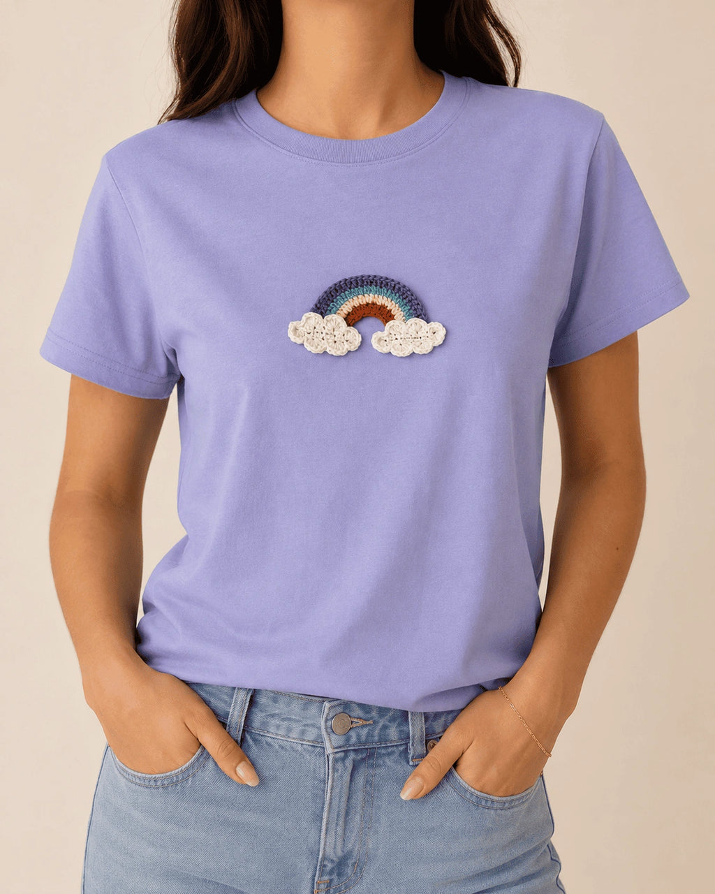 Rainbow Crochet T-shirt