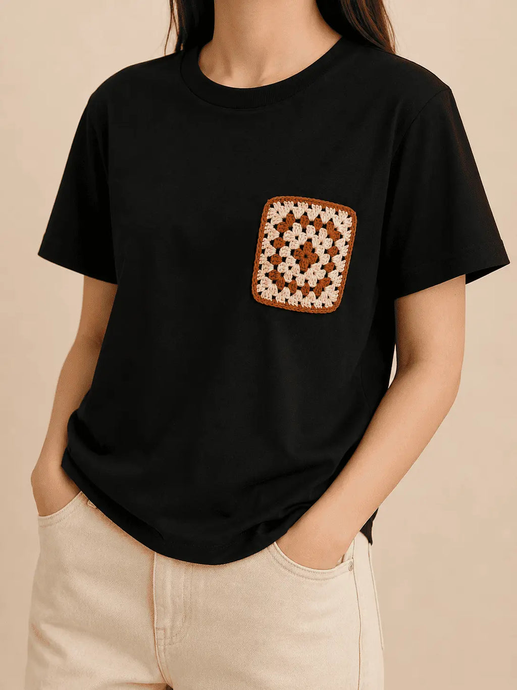 Granny Square Crochet T-shirt