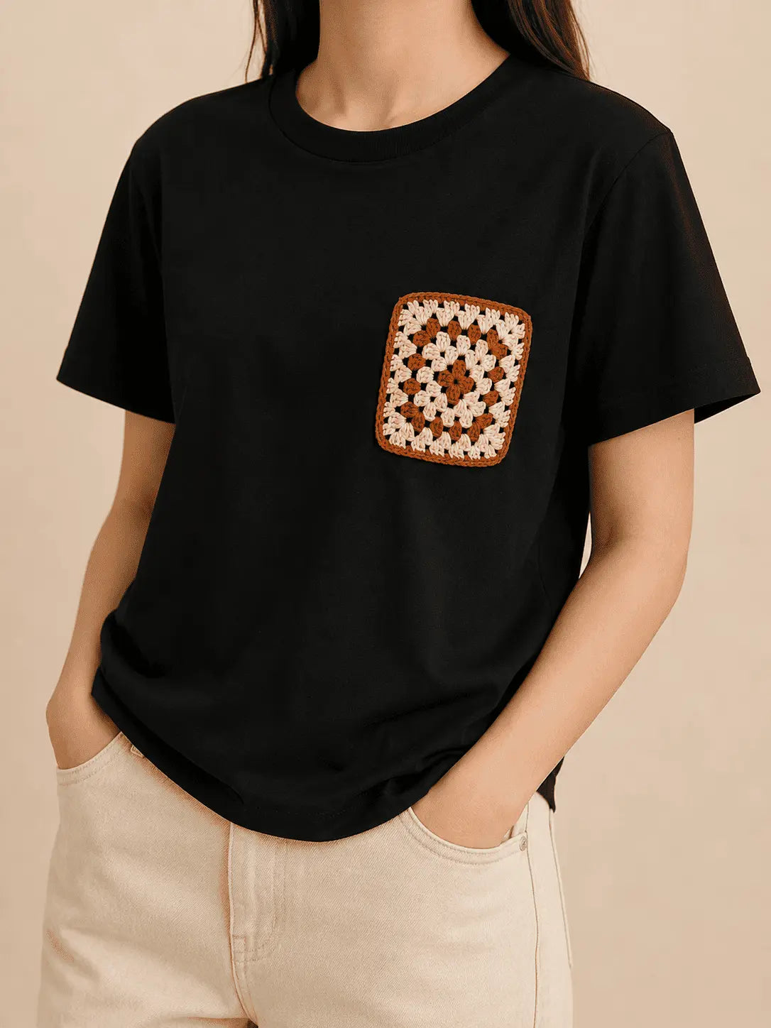 Granny Square Crochet T-shirt