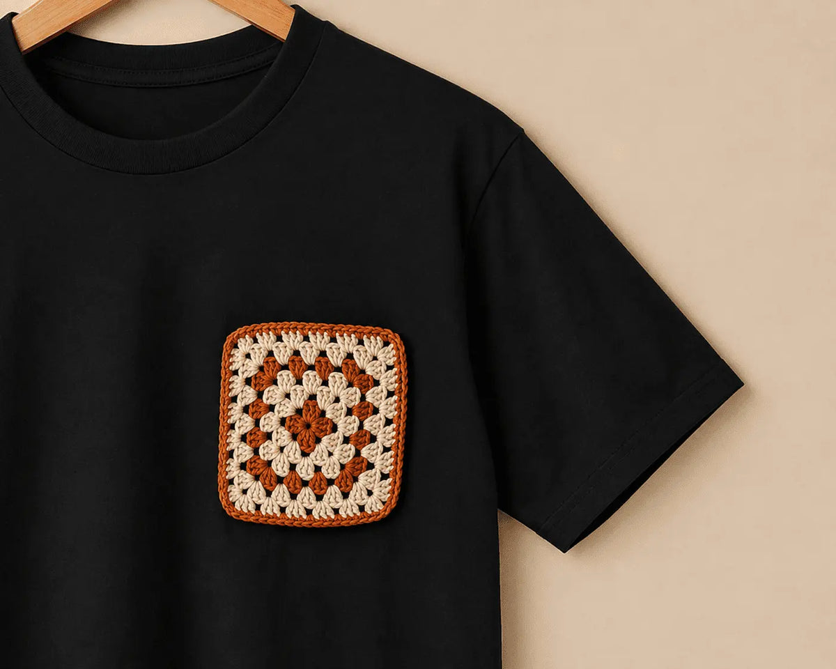 Granny Square Crochet T-shirt