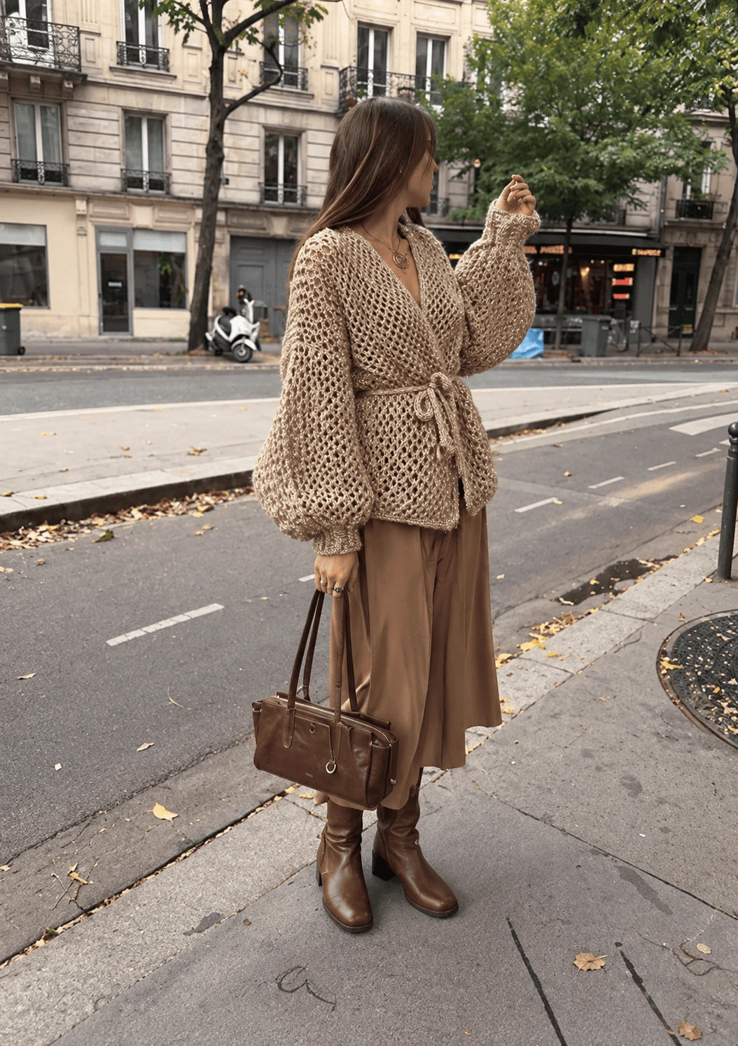 Champagne Mesh Cardigan