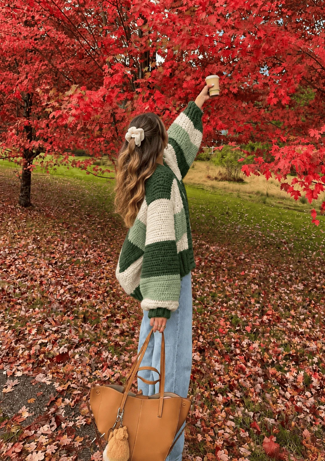 Forest Block Cardigan
